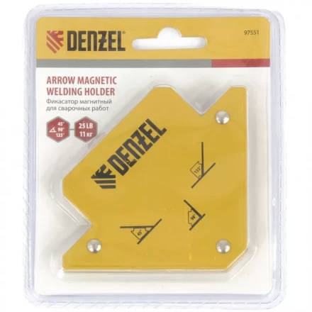 Фиксатор магнитный для сварочных работ усилие 25 LB Denzel 97551 купить в Ноябрьске