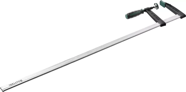Струбцина, KRAFTOOL 32011-120-1000, тип "F", DIN 5117, двухкомпонентная ручка, 120х1000мм 32011-120-1000 купить в Ноябрьске