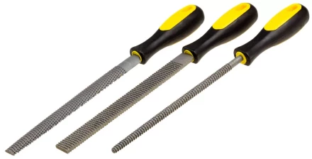 Набор STAYER &quot;PROFI&quot;: Рашпили, пластмассовая двухкомпонентная рукоятка, 200мм, 3шт 1690-20-H3_z01 купить в Ноябрьске