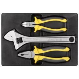 Набор STAYER Губцевые "CHROMAX" в пласт. боксе, 3 предмета 22703-H3