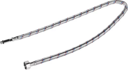 Подводка гибкая STAYER для воды, к смесителям, оплетка из нержавеющей стали, удлиненная, г/ш 1/2&quot;-0,8м 51017-080 купить в Ноябрьске