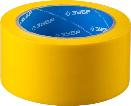 ЗУБР 50 мм, 25 м, желтая, разметочная клейкая лента, Профессионал (12243-50-25) купить в Ноябрьске