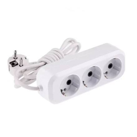 Удлинитель бытовой серия УХз-10-302 с заземлением 2 м 3 розетки 10 A Denzel 95965 купить в Ноябрьске