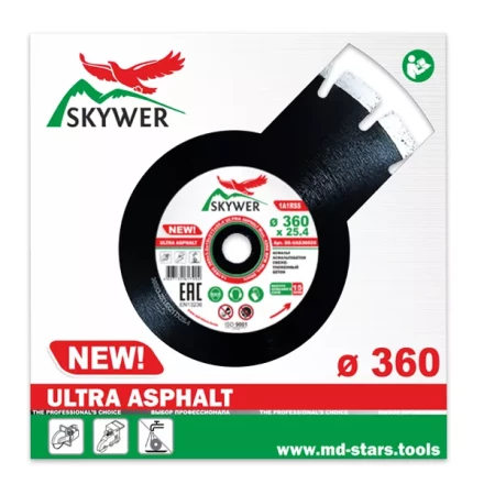 Диск алмазный 1A1RSS ULTRA ASPHALT SKYWER 360*3,2*15*21T*25,4 mm купить в Ноябрьске