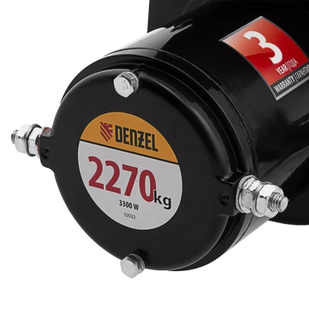 Лебедка автомобильная электрическая Denzel 52022 LB-2200, 2.2 т, 3.3 кВт, 12 В купить в Ноябрьске