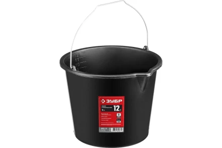 Ведро ЗУБР &quot;МАСТЕР&quot; строительное пластмассовое, 12л 06093-12_z03 купить в Ноябрьске