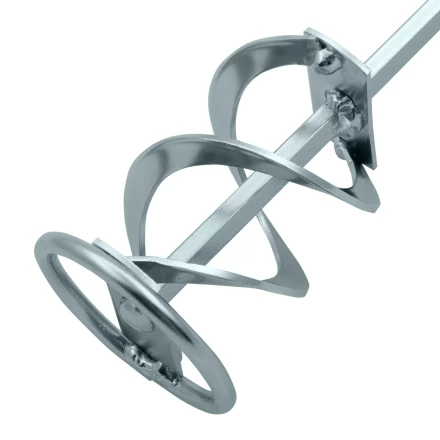 Миксер для красок и штукатурных смесей Denzel, 60 х 400 мм, оцинкованный, шестигранный хвостовик 8 мм, 848437 купить в Ноябрьске