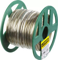 Трос стальной в полимерной оболочке, d=2,0 мм, L=200 м, STAYER Master 30410-20 30410-20