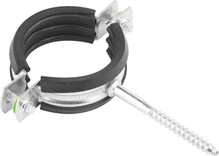 ЗУБР. Хомут трубный оцинкованный, с шурупом, 1 1/2&quot;, 50шт 37854-48-53-50 купить в Ноябрьске