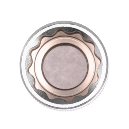 Головка торцевая 19 мм двенадцатигранная CrV под квадрат 1/2 хромированная Stels 13665 купить в Ноябрьске