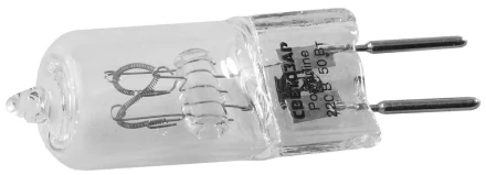 Лампа галогенная СВЕТОЗАР капсульная, прозрачное стекло, цоколь GY6.35, диаметр 13мм, 50Вт, 220В SV-44885-T купить в Ноябрьске