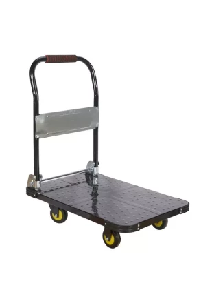 Тележка платформенная 600 кг TOR PH600 (800х500) со складной ручкой (пластиковые колеса 100 мм) 1024683 купить в Ноябрьске