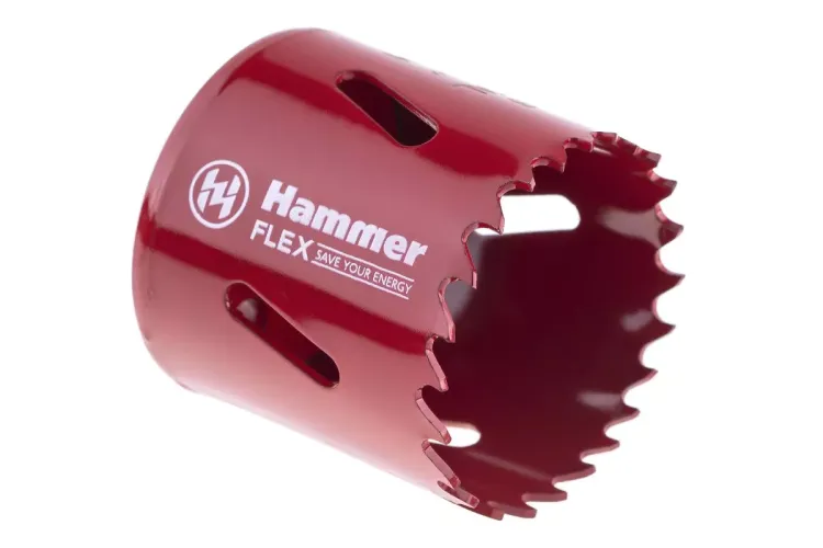 Коронка биметаллическая HAMMER Ф44х38мм 5/8" BiMETALL (224-009) купить в Ноябрьске