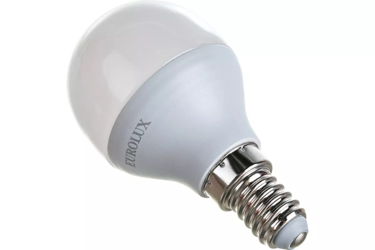 Лампа светодиодная EUROLUX LL-E-G45-7W-230-4K-E14 76/2/6 купить в Ноябрьске