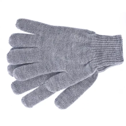 Перчатки трикотажные акрил серое мулине двойная манжета Сибртех Россия 68674 купить в Ноябрьске