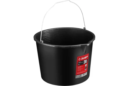 Ведро ЗУБР &quot;МАСТЕР&quot; строительное пластмассовое, 20л 06093-20_z03 купить в Ноябрьске