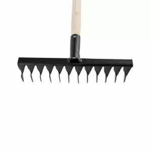 Грабли 12-зубые,320мм,с черенком,витые СИБРТЕХ 61744 купить в Ноябрьске
