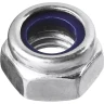Гайка DIN 985 с нейлоновым кольцом, M10, 4 шт, кл. пр. 6, оцинкованная, ЗУБР 303586-10 купить в Ноябрьске