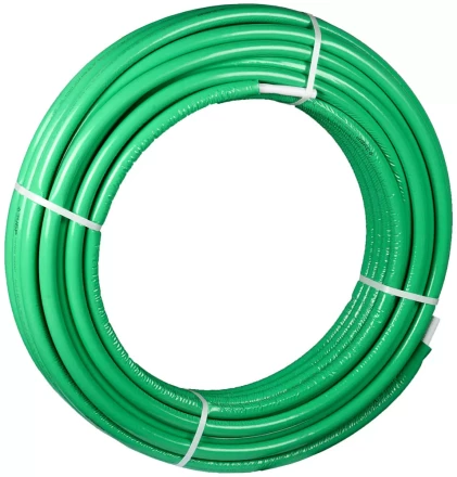 Труба металлопласт. ЗУБР &quot;ШиреФит&quot; с теплоиз., 26мм, толщ.стенки 3мм, мет. слоя 0,5мм, макс. давл. 10атм при 95°С, 25м 51457-26 купить в Ноябрьске