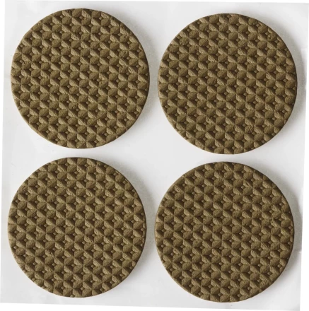 Накладки STAYER &quot;COMFORT&quot; на мебельные ножки, самоклеящиеся, ЭВА, коричневые, круглые - диаметр 35 мм, 4 шт 40914-35 купить в Ноябрьске