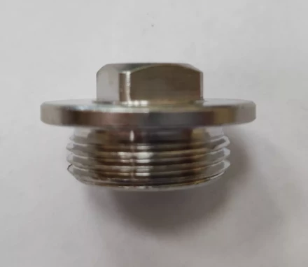 Заглушка GENERAL FITTINGS, 6-ти гранная головка с прижимной шайбой, никелированная латунь, наружная резьба, 3/4&quot; 51099-3/4 купить в Ноябрьске