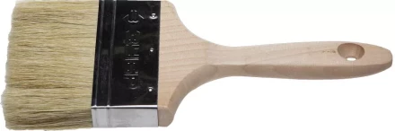 Кисть плоская ЗУБР &quot;УНИВЕРСАЛ-ЭКСПЕРТ&quot;, светлая натуральная щетина, деревянная ручка, 4&quot;/100мм 01005-100 купить в Ноябрьске