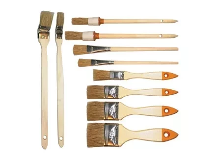 Набор кистей 10 шт.(плос.1/2&quot;-1/5&quot; круг. №2 4 радиат. 1&quot;,1,5&quot; для масл краски №2 6)  SPARTA 841155 купить в Ноябрьске