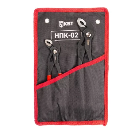 Набор переставных клещей КВТ НПК-02 с кнопочной фиксацией (92053) купить в Ноябрьске