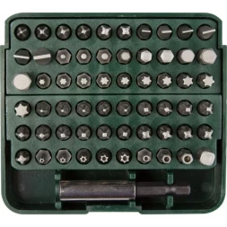 Набор бит &quot;GRAND-61&quot; с адаптером, KRAFTOOL 26140-H61, в пластиковом боксе, Cr-V, 61 предмет 26140-H61