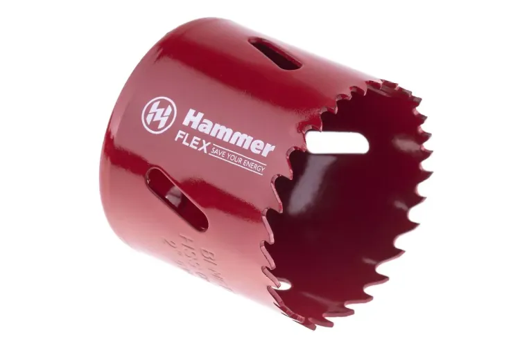 Коронка биметаллическая HAMMER Ф51х38мм 5/8" BiMETALL (224-010) купить в Ноябрьске