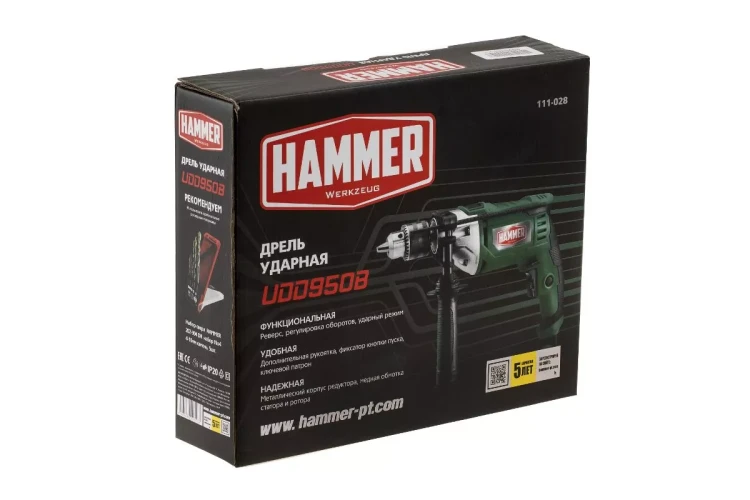 Дрель ударная HAMMER UDD950B купить в Ноябрьске