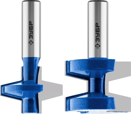 ЗУБР 38.1 x 28.6 мм, хвостовик 12 мм, набор фрез пазо-шиповых, Профессионал (28731-38.1-H2) купить в Ноябрьске