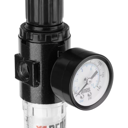 Фильтр-регулятор Denzel FR1500, 10 бар, 1500 л/мин, 1/4&quot;, 57459 купить в Ноябрьске