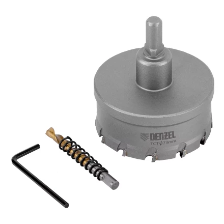 Коронка по металлу твердосплавная, 73 мм Denzel 724021 купить в Ноябрьске