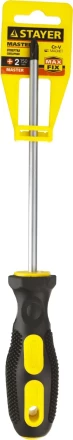 Отвертка STAYER &quot;MASTER&quot;, двухкомпонентная рукоятка, магнитный наконечник, PH2x150мм 2510-2-15_z01 купить в Ноябрьске