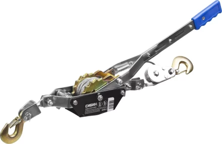 Лебедка ручная рычажная СИБИН, тросовая, 2т, 3м 43125-2 купить в Ноябрьске