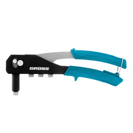 Заклепочник ручной Gross 40415, 260 мм, заклепки 2,4-3,2-4,0-4,8 мм купить в Ноябрьске