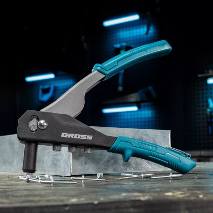 Заклепочник ручной Gross 40415, 260 мм, заклепки 2,4-3,2-4,0-4,8 мм купить в Ноябрьске