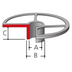 Направляющая втулка Makita 165046-4 (копировальное кольцо для фрезеров Makita 3612C/3620/RP0900/1800/1801/2300/2301)