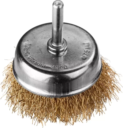 DEXX. Щетка чашечная для дрели, витая стальная латунированная проволока 0,3мм, 75мм 35109-075 купить в Ноябрьске