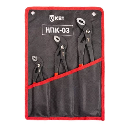 Набор переставных клещей КВТ НПК-03 с кнопочной фиксацией (85285) купить в Ноябрьске