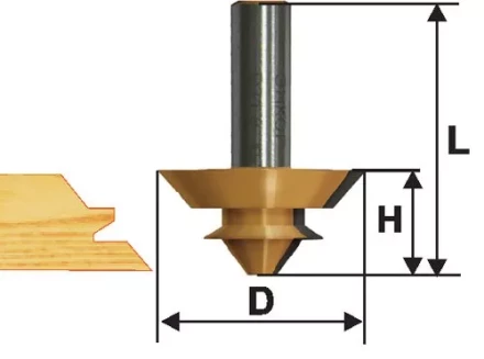 Фреза комбинированная универсальная Ф70Х32 мм хвостовик 12 мм 46503 купить в Ноябрьске