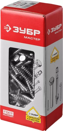 Шурупы ЗУБР &quot;МАСТЕР&quot; с шестигранной головкой, оцинкованные, 6x40мм, 110шт 4-300451-06-040 купить в Ноябрьске