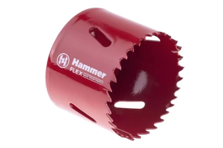 Коронка биметаллическая HAMMER Ф57х38мм 5/8&quot; BiMETALL (224-011) купить в Ноябрьске