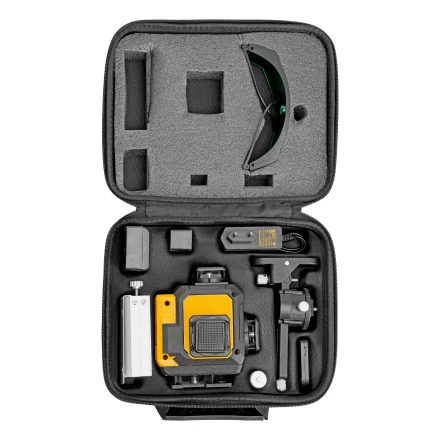 Лазерный уровень мультипризменный DLV 360-4T, 30 м, зеленый луч, Li-Ion 2,4 Aч, штатив// Denzel 350815 купить в Ноябрьске