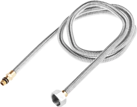 Подводка ЗУБР &quot;ЭКСПЕРТ&quot; сильфонная из нержавеющей стали, для смесителя, укороченная, г/ш (гайка-штуцер), 1/2&quot;, 1,2м 51012-120 купить в Ноябрьске