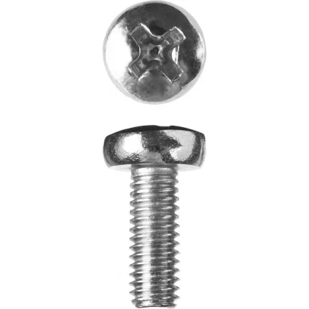 Винт ЗУБР &quot;МАСТЕР&quot; DIN 7985, класс прочности 4.8, оцинкованный, M6x16мм, 5кг 303150-06-016 купить в Ноябрьске