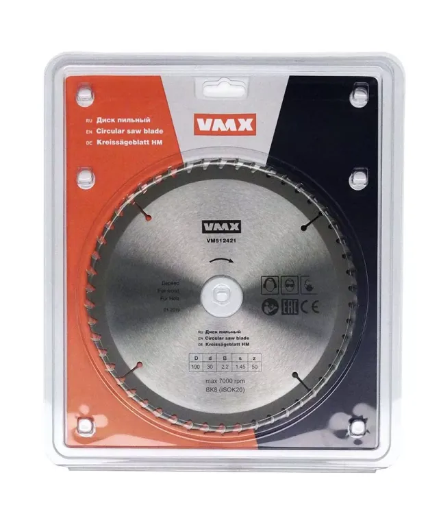 Диск пильный ф190х30 z50 дерево VMX 512421 купить в Ноябрьске