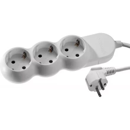 Удлинитель ЗУБР &quot;МАСТЕР&quot; электрический, ПВС сечение 1кв мм, заземление, 3 гнезда, макс мощн 3500Вт, 5м 55038-5 купить в Ноябрьске