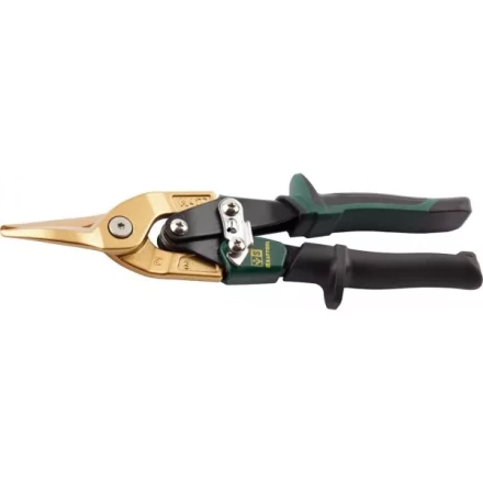 Ножницы по твердому металлу KRAFTOOL, двойная рычаж передача, Cr-Mo, титан покрытие, двухкомп ручка, прямые, 260мм 2327-S купить в Ноябрьске